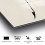 Wallity Cuadro Decorativo de Vidrio Templado Banksy Multicolor 50 x 70 cm